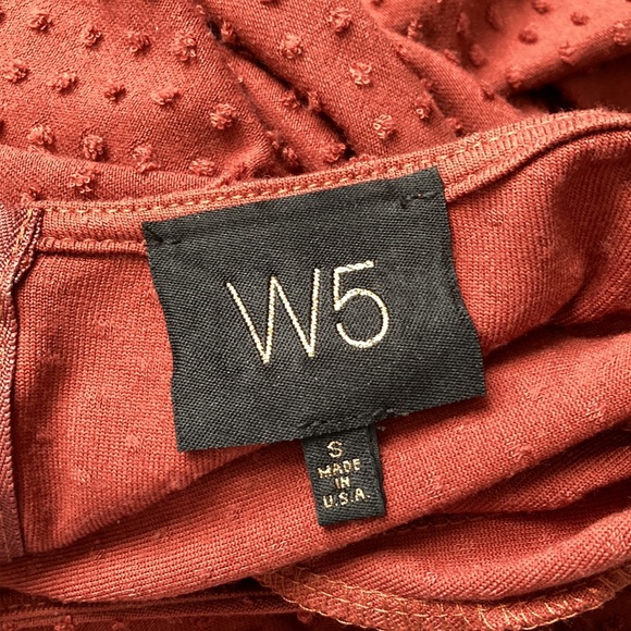 W5 | Bell sleeved blouse rust orange brown small - Picture 8 of 9